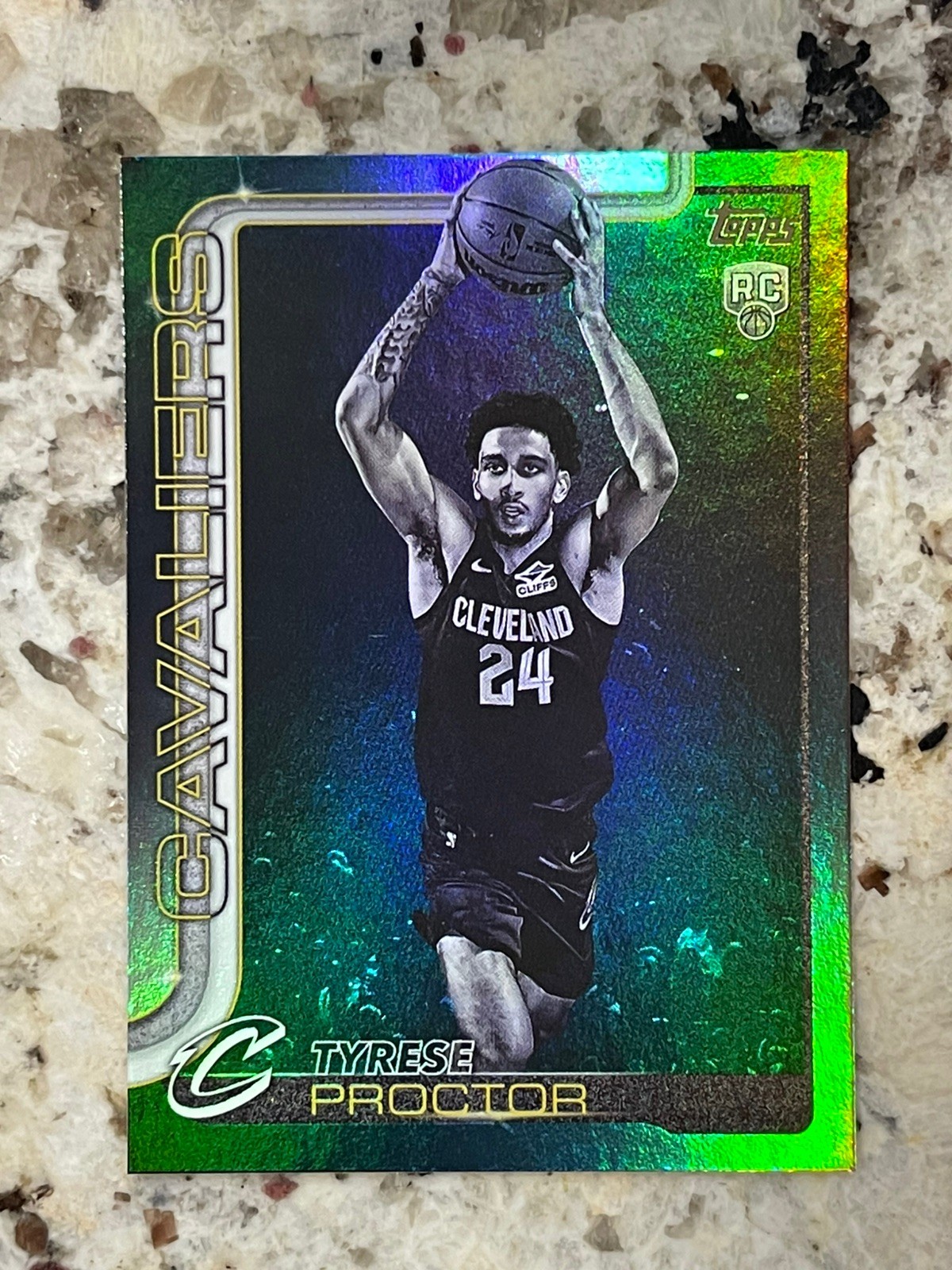 2025-26 Topps Tyrese Proctor Rookie Blackout #250 Black Friday Cavaliers RC