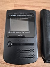 Casio TV-470 LCD Pocket Color Television – tragbarer Mini-Fernseher – Vintage