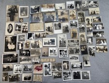 Lot of 70 Vintage Photographs Military Family Children Black  White