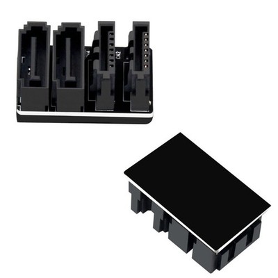Double SATA 7Pin Buchse auf Stecker 180° gewinkelter Mainboard SATA Adapter