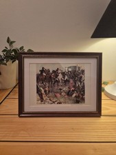 Vintage Ernest Crofts Framed Print | "Napoleon's Escape" | 22 cm x 17 cm