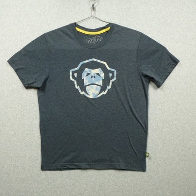 Howler Bros T Shirt Mens Medium Gray Large Monkey Graphic Casual