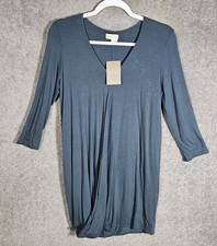 Anthropologie Meadow Rue Draped Jersey Knit Dress Womens Size Small V-Neck New