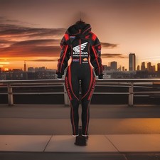 Racing-Inspired Bodysuit  Crop Hoodie Set Black M 