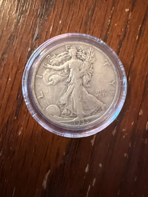 Walking liberty half dollar - 1935