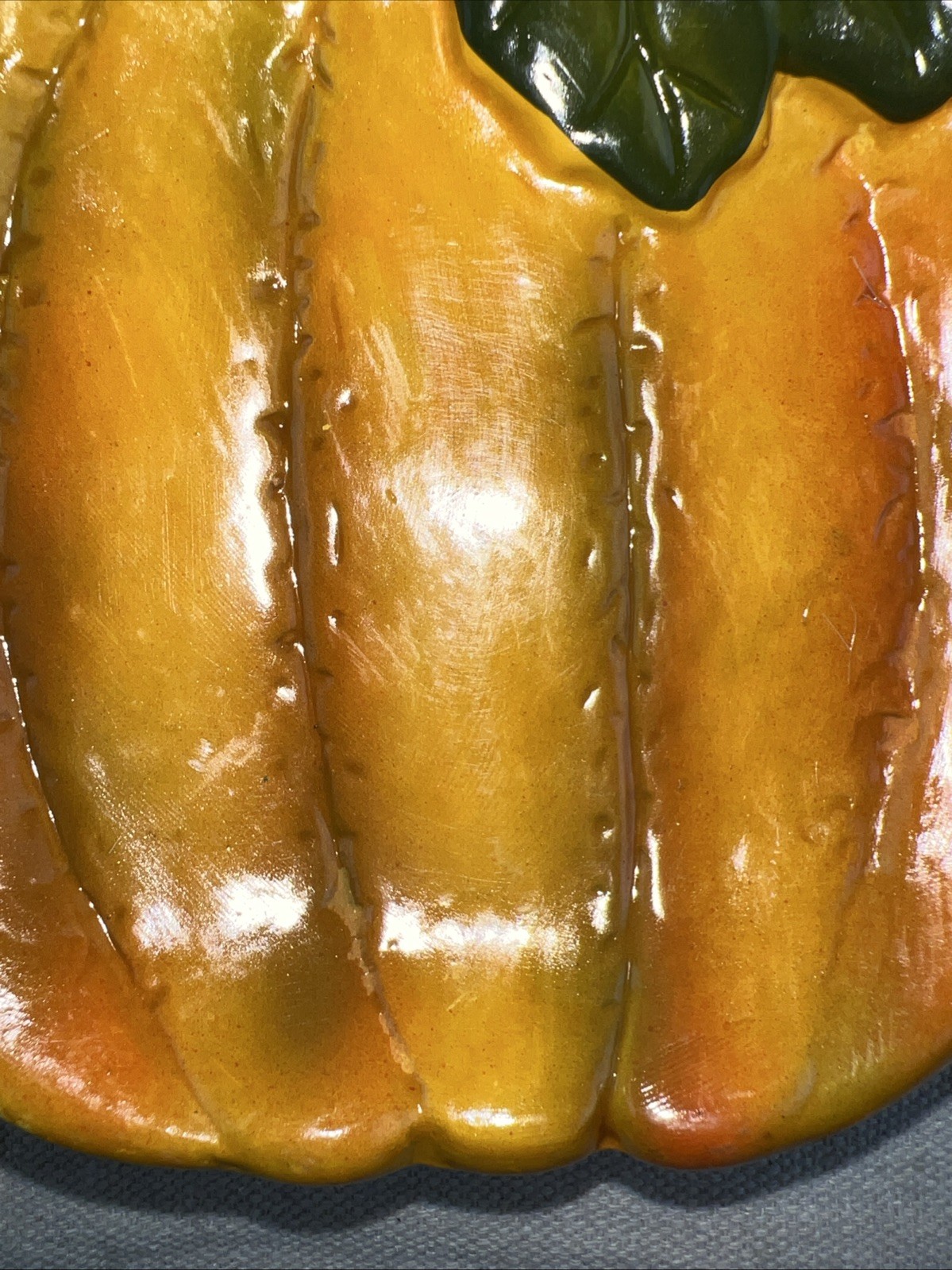 Pumpkin Ceramic Soap Dish Spoon Rest Or Trinket Dish 