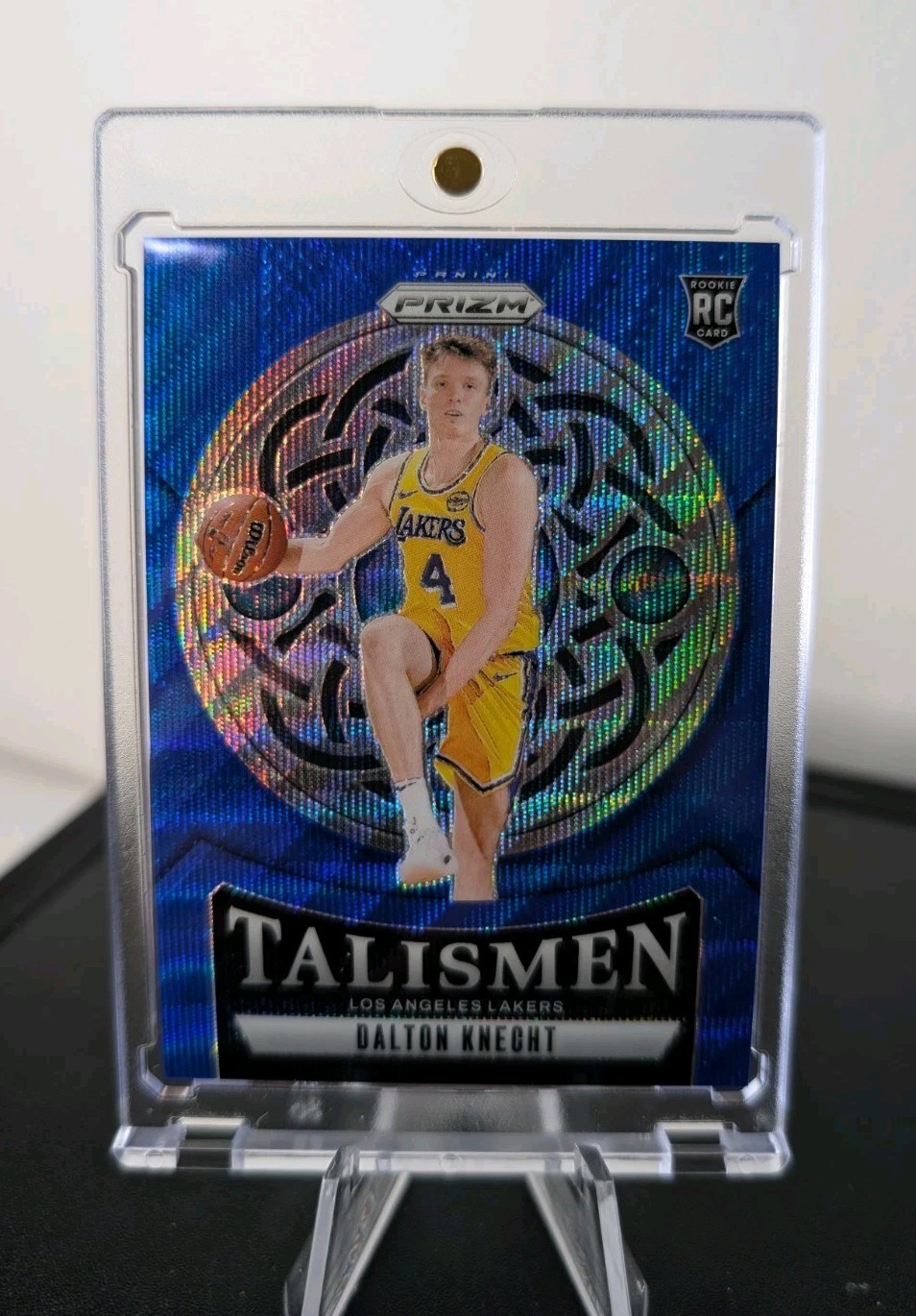 Dalton Knecht 2024-25 Panini Prizm Talismen #15 Blue Wave Prizm /175 Lakers RC