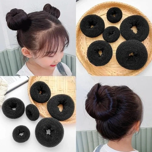 Small Medium large Fashion Hair Donut Bun Ring shaper Doughnut Style Updo - Picture 2 of 16