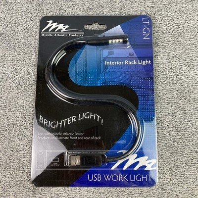 Middle Atlantic Products LT-GN LED Gooseneck USB Light Interior Rack Light NEW