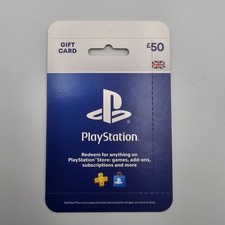 PLAYSTATION £50 GIFT CARD BRAND NEW OFFICIAL FREE SHIPPING! 