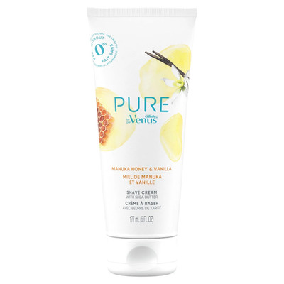 Gillette Venus Pure Shave Gel Manuka Honey Vanilla 6 oz Shea Butter Dye Free Sen