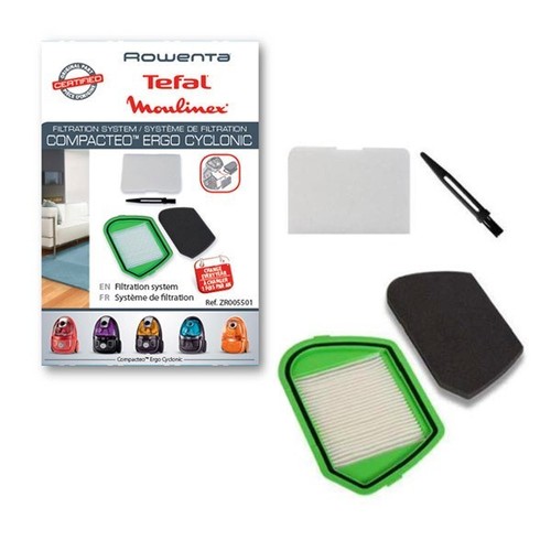 FILTRO HEPA ROWENTA ASPIRAPOLVERE + FILTRO SCHIUMA COMPACTEO ERGO CYCLONIC  | eBay