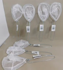 7 Pack Minnow Bucket DIP NET Ice Fishing Live Bait Tanks Aquarium Leeches Shrimp