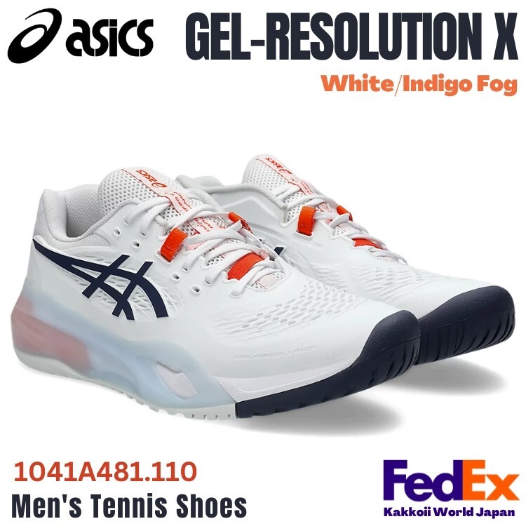 Asics Tennis Shoes GEL-RESOLUTION X White/Indigo Fog