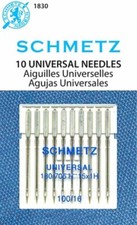 Schmetz Universal Sewing Machine Needles Size 100/16 10PK Part 1830 Free Ship