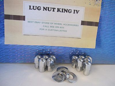 20 LUG NUTS 1/2-20 CRAGAR SS UNILUG WHEELS W/ HD NIQUEL PLAT 