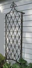 French classical vertical vines support wall planter trellis black 160x 70cm NEW