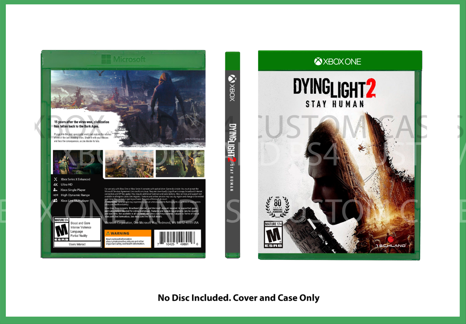 CUSTOM REPLACEMENT CASE NO DISC Saints Row 2 XBOX SEE DESCRIPTION  752919550304 