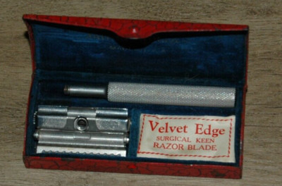 ANTIQUE VALET AUTO-STROP RAZOR, PAT. APR. 9, 1912, WITH ORIGINAL RED CASE! L@@K!