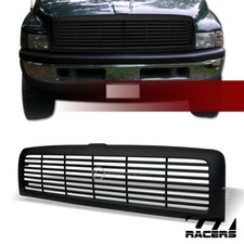 For 1994-2001 2002 Dodge Ram Matte Blk Horizontal Front Hood Bumper Grille Guard