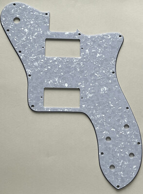 White Pearl Pickguard Fit Fender Squier Telecaster Deluxe PAF Guitar Parts
