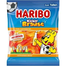 HARIBO gummies KICKER BRAUSE Fizzy Elderberry Lemon Passionfruit flavor