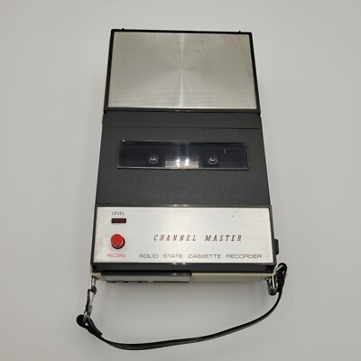 Rare Vintage Channel Master Solid State Cassette Tape Recorder