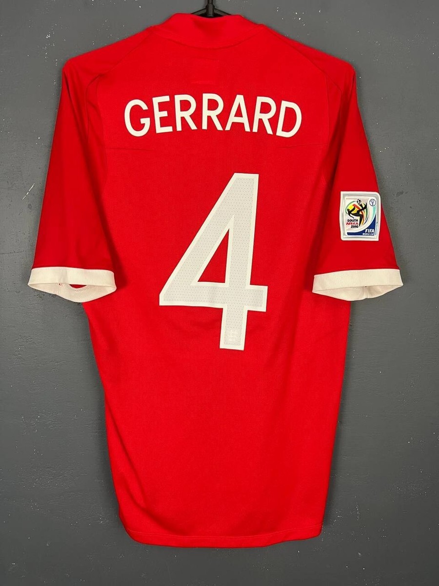 UMBRO ENGLAND NATIONAL 2010/2012 GERRARD SOCCER FOOTBALL SHIRT