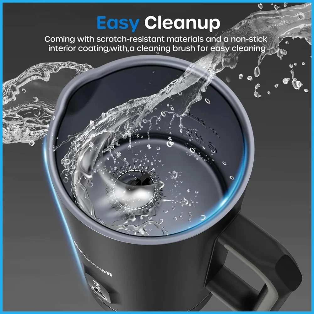 Milk Frother 4 in 1 Coffee Frother Electric Milk Steamer Warmer Cold Foam