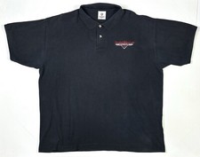 Harley Davidson Polo Shirt Mens XXL Black New York Cafe Short Sleeve Made In USA