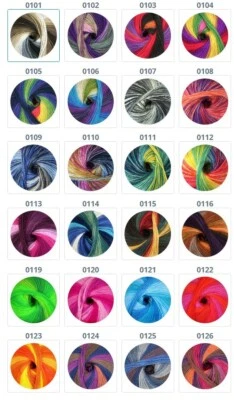 ONline Sockenwolle 4-fach Merino Extrafein Street Linie 12 uni und color 50 g