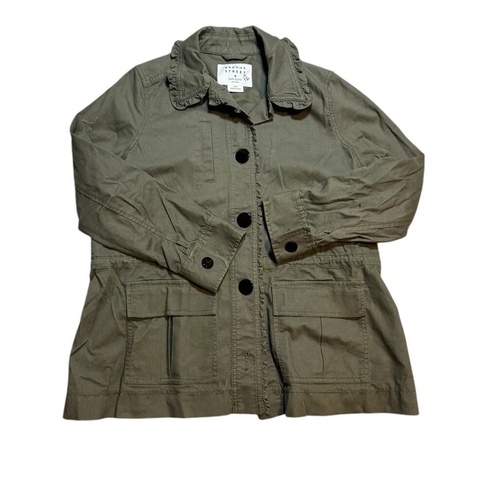 Giacca Kate Spade Raffle militare verde oliva