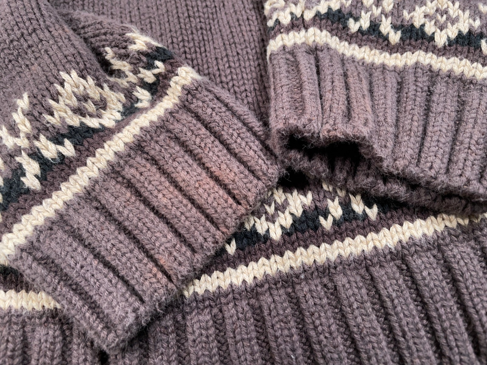 Lands' End Geometric Snowflake Pattern Sweater Wo… - image 6