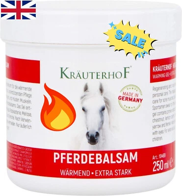 BRANDED Kräuterhof Warming Horse Balm Extra Strong 250ml (Packaging May Vary) New UK~