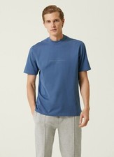 NO CUSTOMS TAX BRUNELLO CUCINELLI blue slim fit Journey t-shirt Small / 48 IT