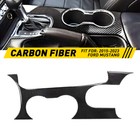 Real Carbon Fiber Interior Gear Shift Panel Cover Trim For Ford Mustang 2015-23