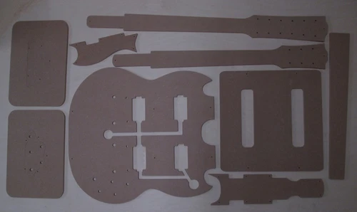 SG Double Square Guitar EDS-1275 Stencil Templates Guitar Making