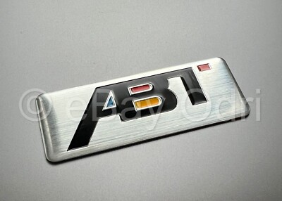 Für VW Seat Skoda Cupra Audi ABT Sportsline Emblem Logo Alu Plakette 8x3cm
