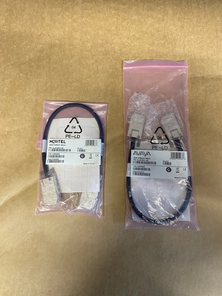 AVAYA NORTEL 4500 HISTACK CABLES AL4518003-E6 LINK Stack connect infiband - Image 3 of 4
