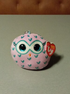 Ty Squishy Beanies Eule Winks 8,5cm Anhänger Clip