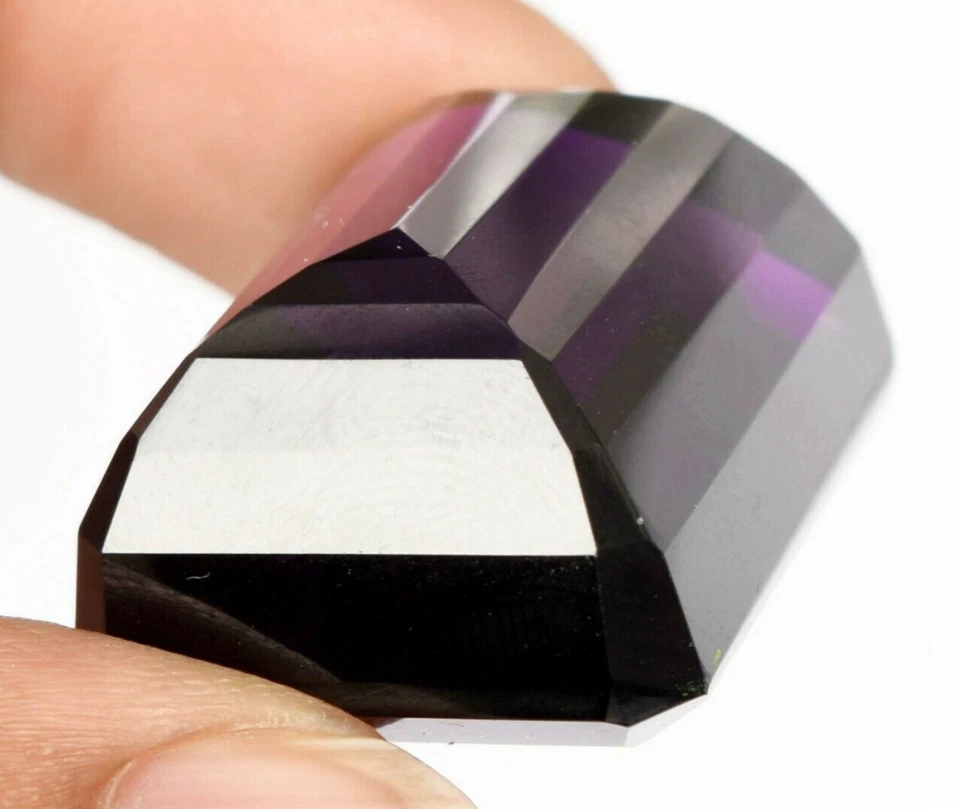 Violet Amethyst 18.60 Ct. Faceted Emerald Cut Loose Gemstone Gift for Birthday - Image 2 of 4