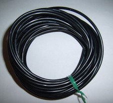 50 Ft 18 Gauge AWG Ga Black Primary Car Alarm Power Ground Wire 12V Electronic