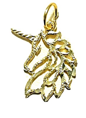 14k yellow Gold Unicorn CHARM PENDANT