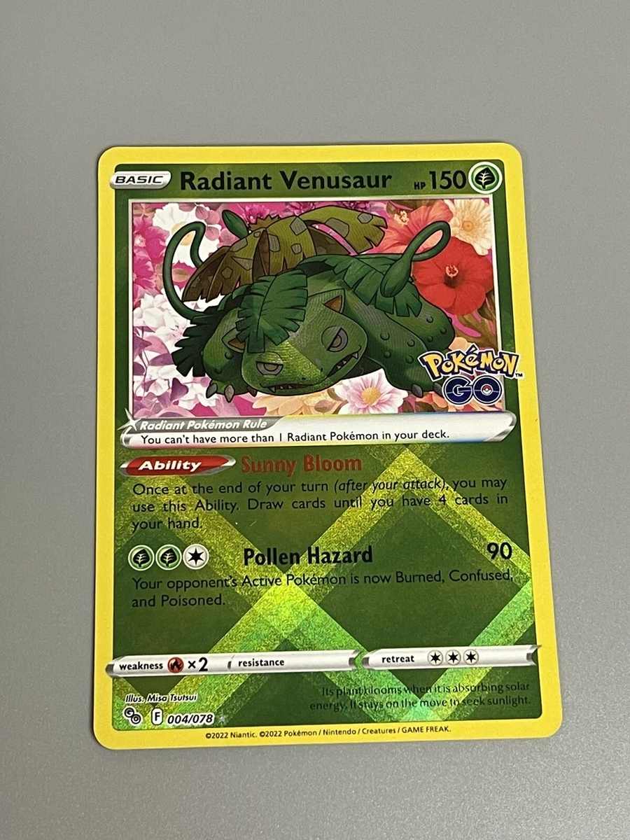 Venusaur Radiante / Radiant Venusaur (004/78), Busca de Cards