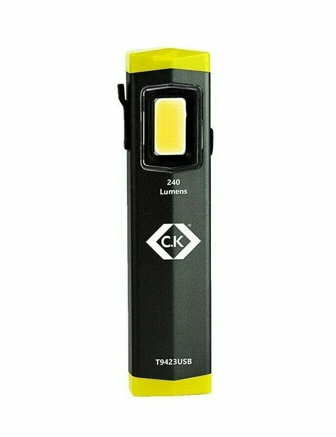 CK T9423USB Mini COB-LED Magnetic Rechargeable Pocket Inspection Torch Light 240
