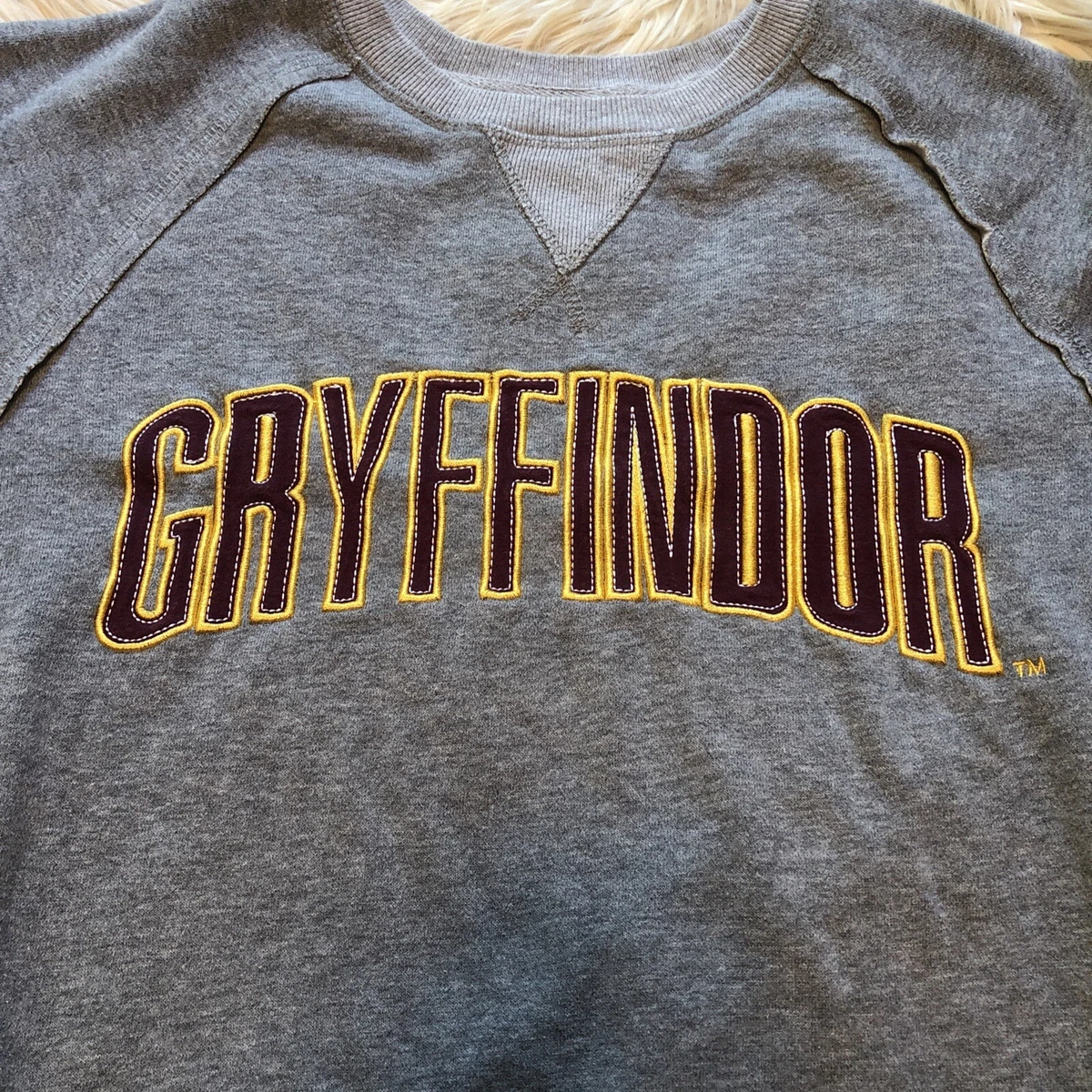 Harry Potter Gryffindor Sweatshirt Universal Studios Crewneck Gray