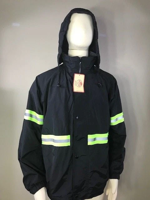 Red Kap Hi Vis Enhanced Visibility Reflective Work Jacket & Vest Combo Zip IN - Image 3 of 4