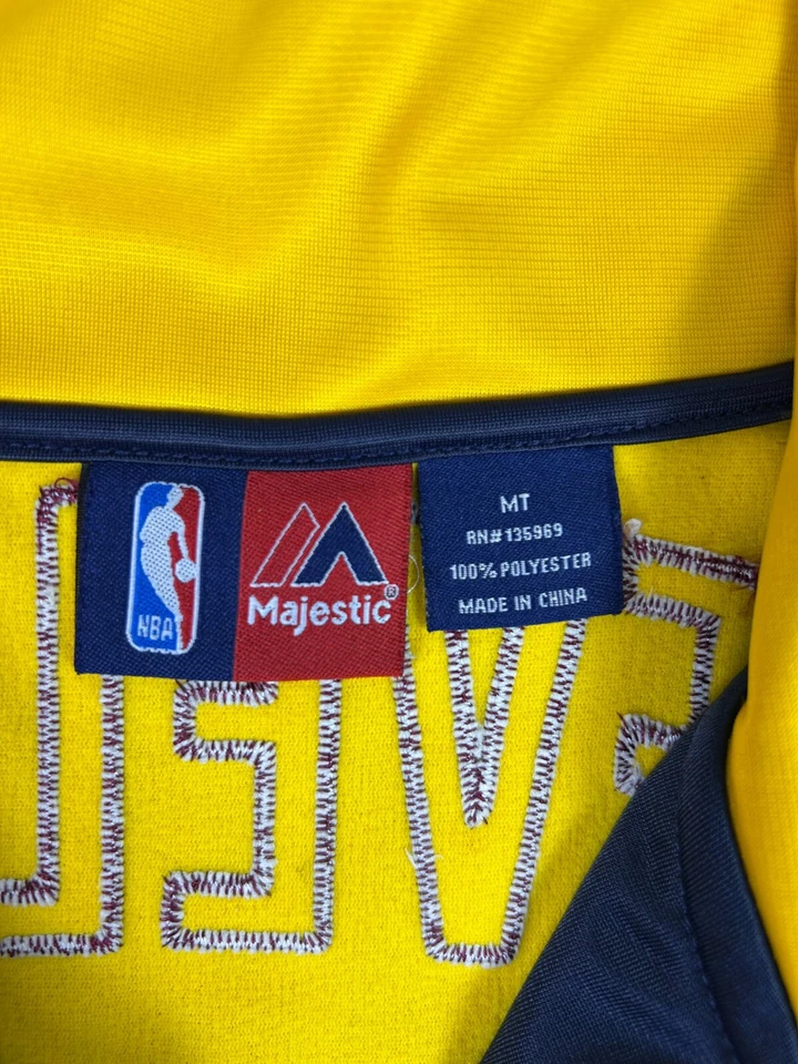 Majestic Cleveland Cavaliers NBA Warm-Up Jacket MT Colorblock Full Zip Retro - Image 4 of 4
