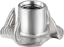 3/8"-16 T-nut 304 Four-jaw for Home Hotel Outdoor Threaded Insertion Steel 50pcs