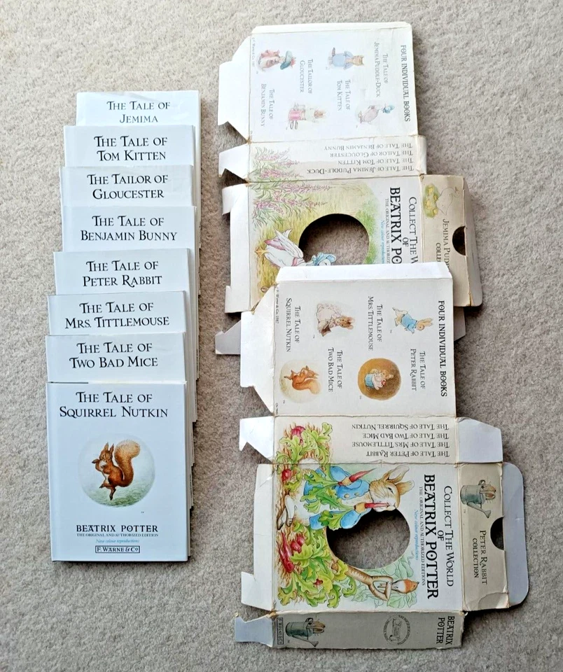 Collect the World of Beatrix Potter 2 x 4 Book Sets F Warne & Co 1987 1st Imp - Image 2 of 4